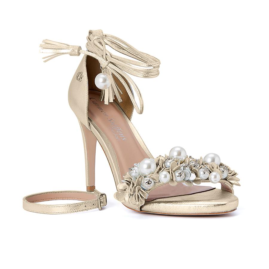 SANDALIA CON PERLAS
