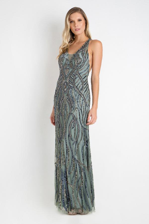 VESTIDO FIESTA BORDADO