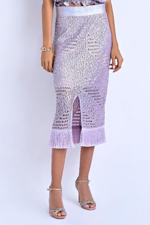 FALDA MIDI CON APERTURA