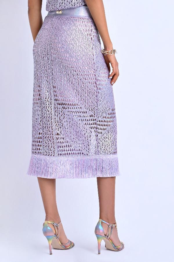 FALDA MIDI CON APERTURA