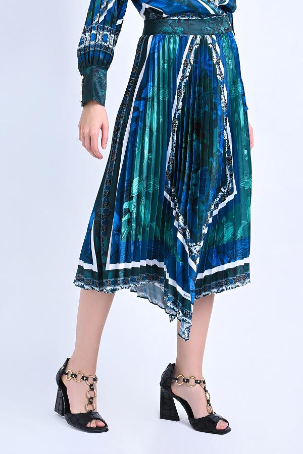 FALDA MIDI PLISSADO