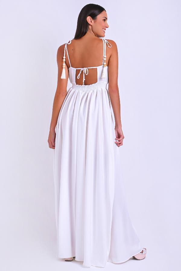 VESTIDO LONGO BORDADO