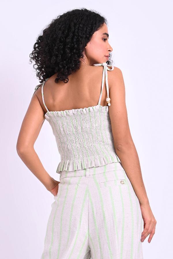 TOP CON VOLADO CARMEN STEFFENS VERANO 2023