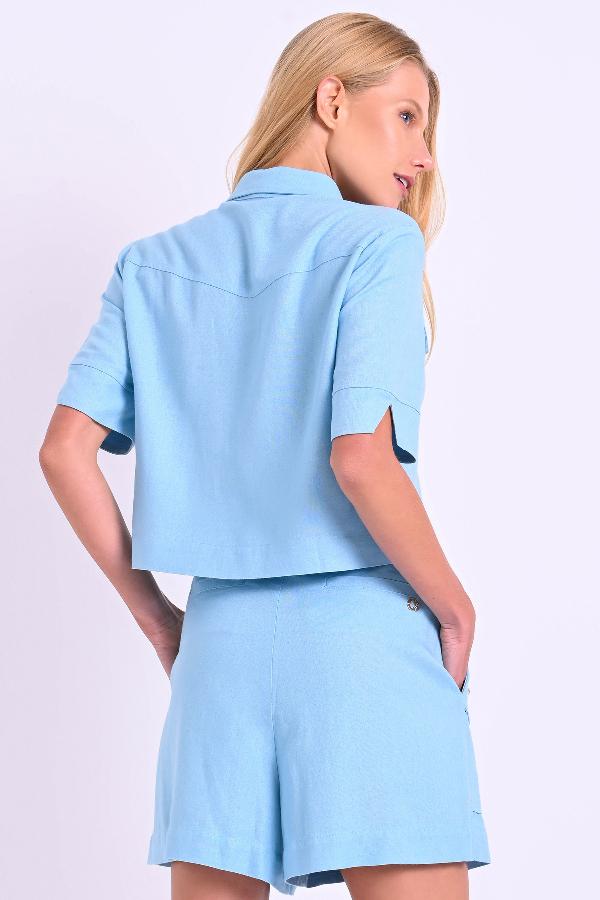 CAMISA CROPPED CARMEN STEFFENS VERANO 2023