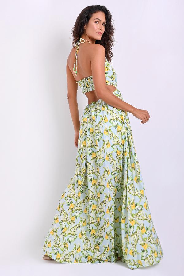 VESTIDO LARGO CARMEN STEFFENS VERANO 2023