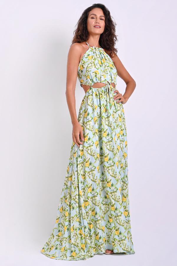 VESTIDO LARGO CARMEN STEFFENS VERANO 2023