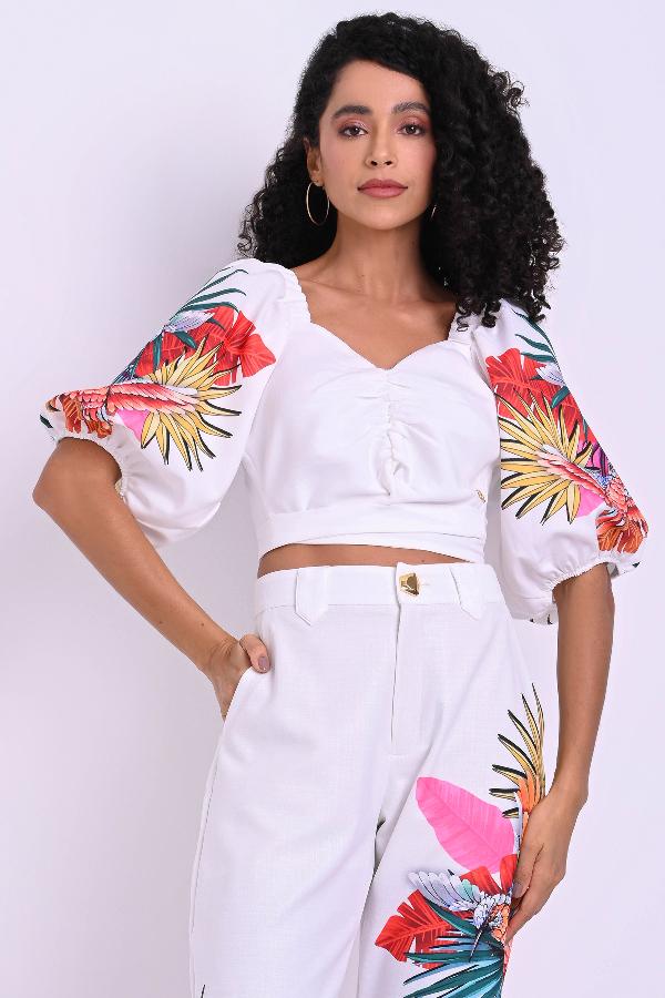 BLUSA MANGAS CON VOLADOS CARMEN STEFFENS VERANO 2023