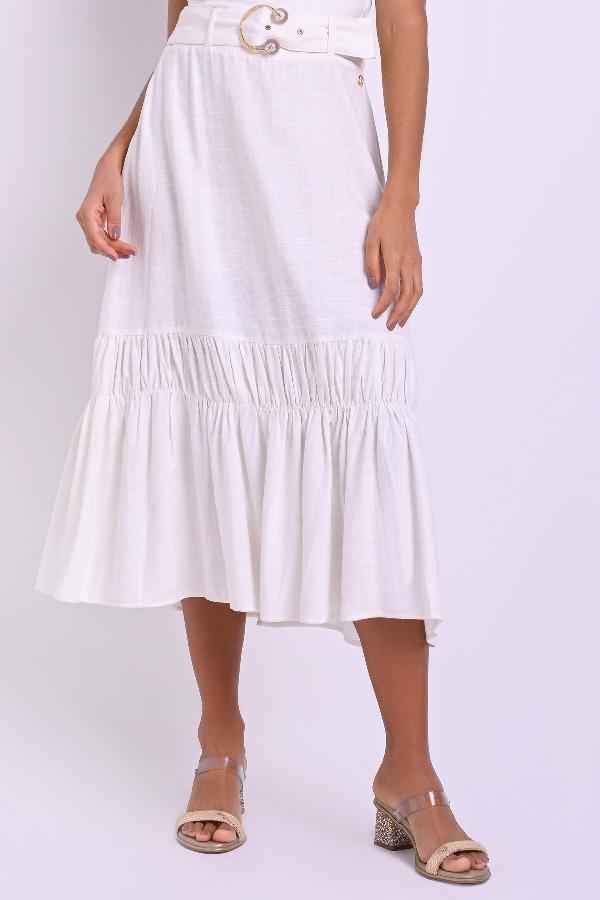 POLLERA CON HEBILLA CARMEN STEFFENS VERANO 2023