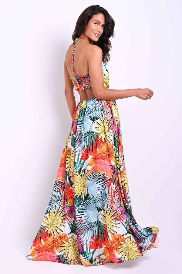 VESTIDO LARGO CARMEN STEFFENS VERANO 2023