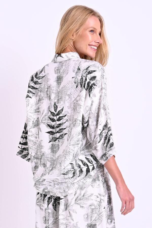 CAMISA AMPLIA TEJIDO PINTADO A MANO CARMEN STEFFENS VERANO 2023