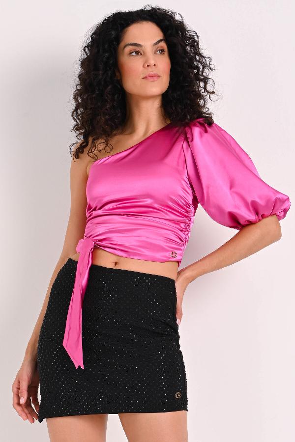 BLUZA CON MANGA BUFANTE CARMEN STEFFENS ALTO VERANO 2023