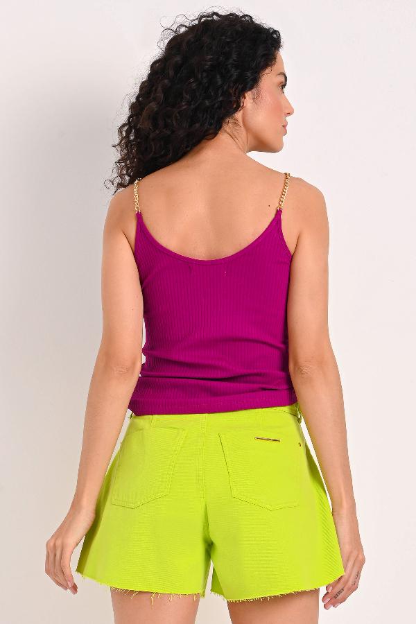 MUSCULOSA CON CORRIENTES CARMEN STEFFENS ALTO VERANO 2023