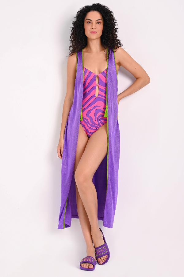 SALIDA DE PLAYA BICOLOR CARMEN STEFFENS ALTO VERANO 2023