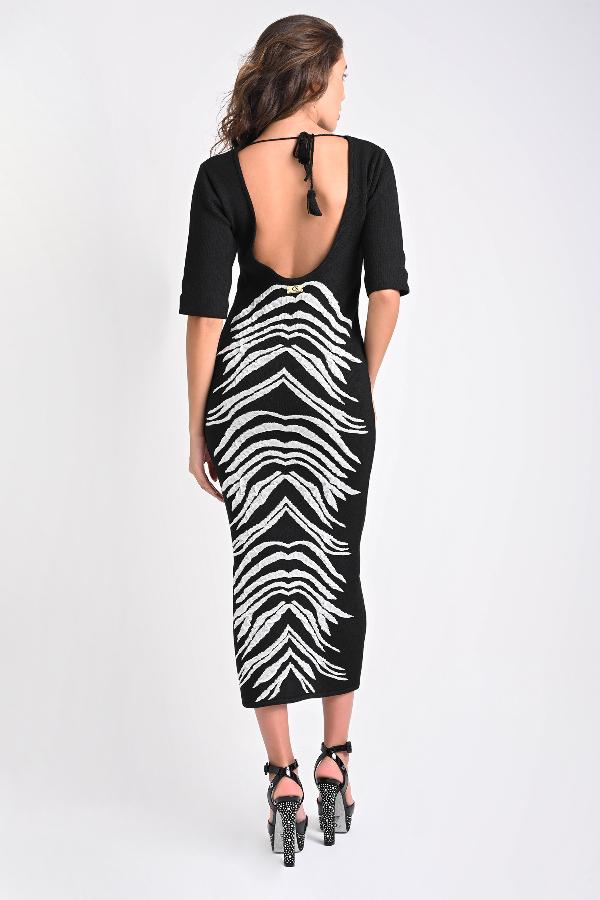 VESTIDO LARGO JACQUARD