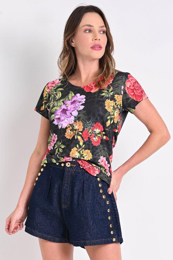 T-SHIRT BASICA ESTAMPADA