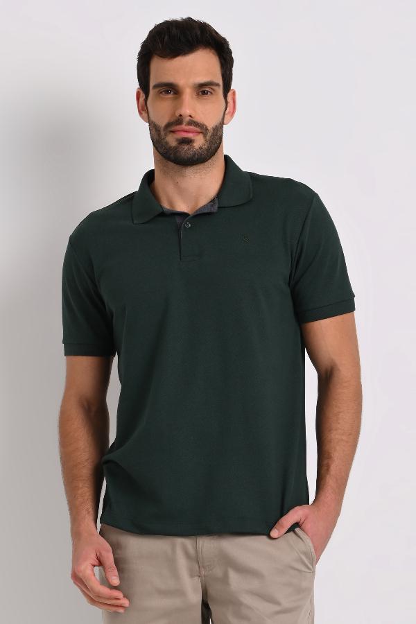 CAMISETA POLO MC BASICA C/ BORDADO