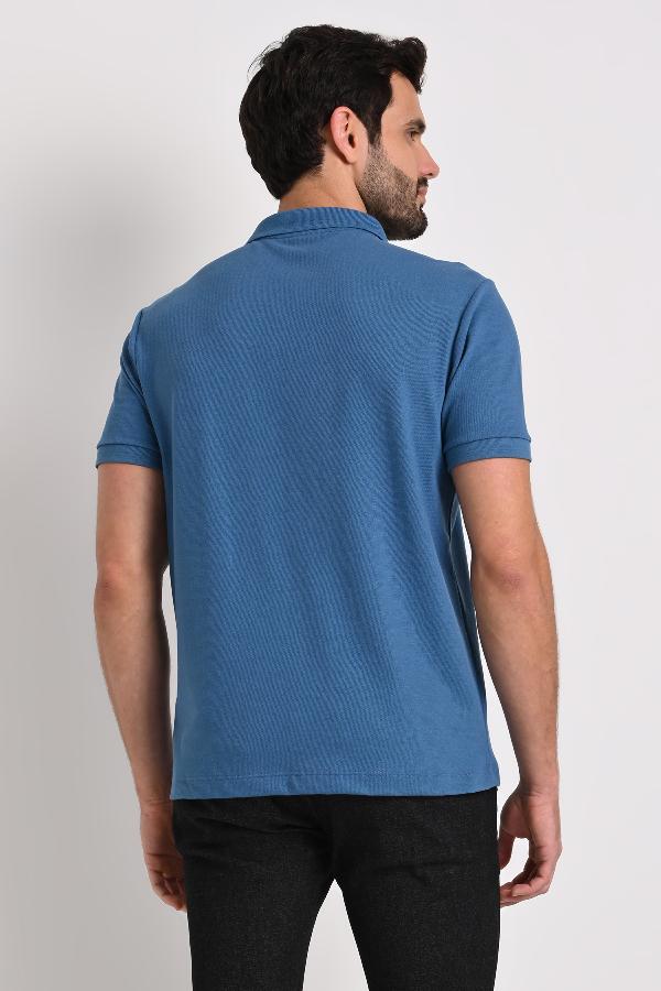 CAMISETA POLO MC BASICA C/ BORDADO