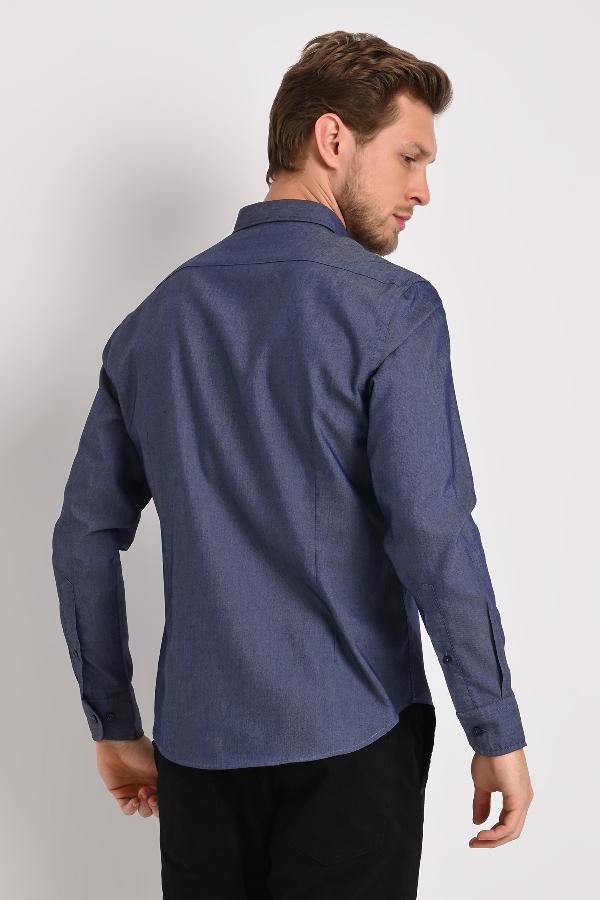 CAMISA MASCULINA CASUAL ASPECTO JEANS