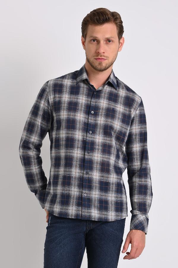 CAMISA MASCULINA CASUAL AJEDREZ