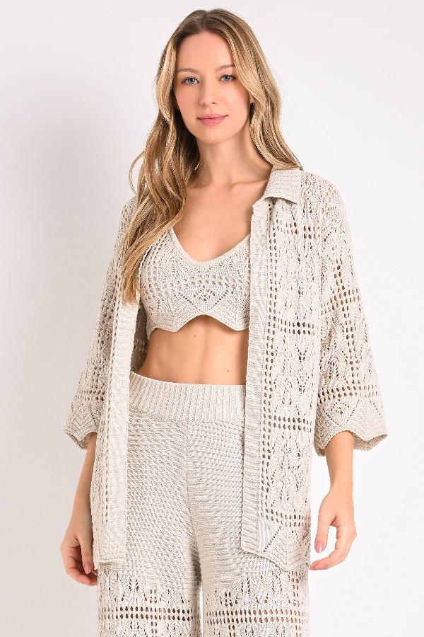 SACO PUNTO CROCHET