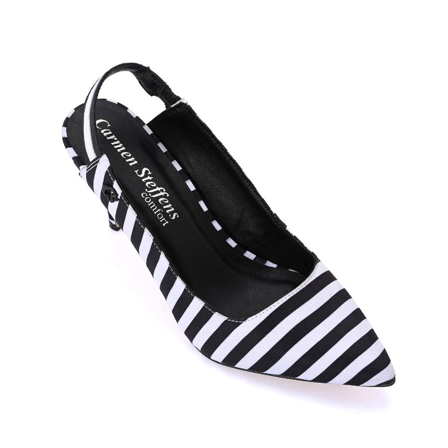 STILETTO TALON ABIERTO RAYAS
