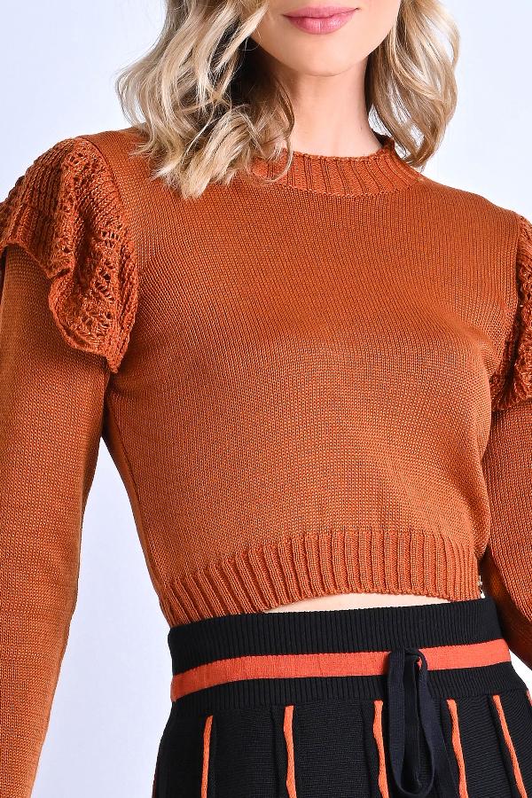 BLUSA MANGA LARGA VOLADOS