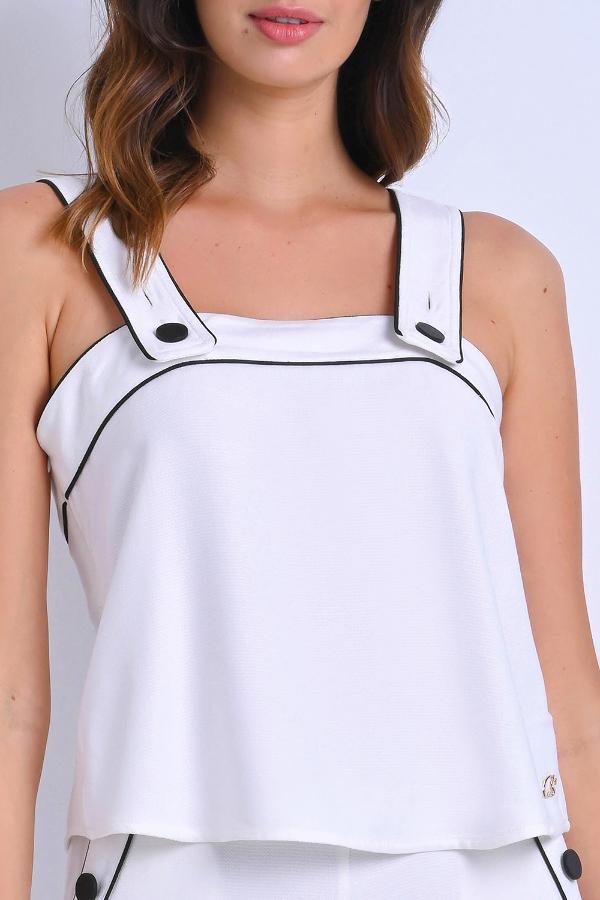 BLUSA CROPPED CON VIVOS