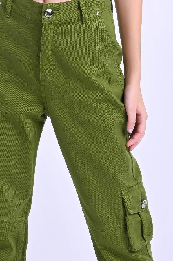 PANTALON CARGO CINTURA ALTA