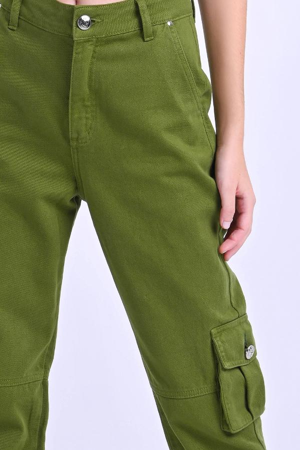 PANTALON CARGO CINTURA ALTA