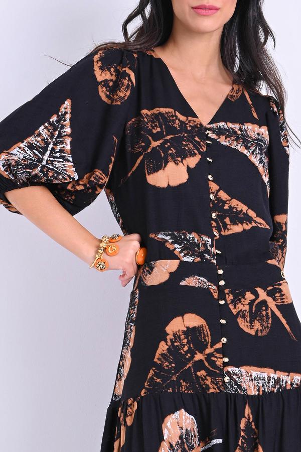 VESTIDO LARGO CON BOTONES