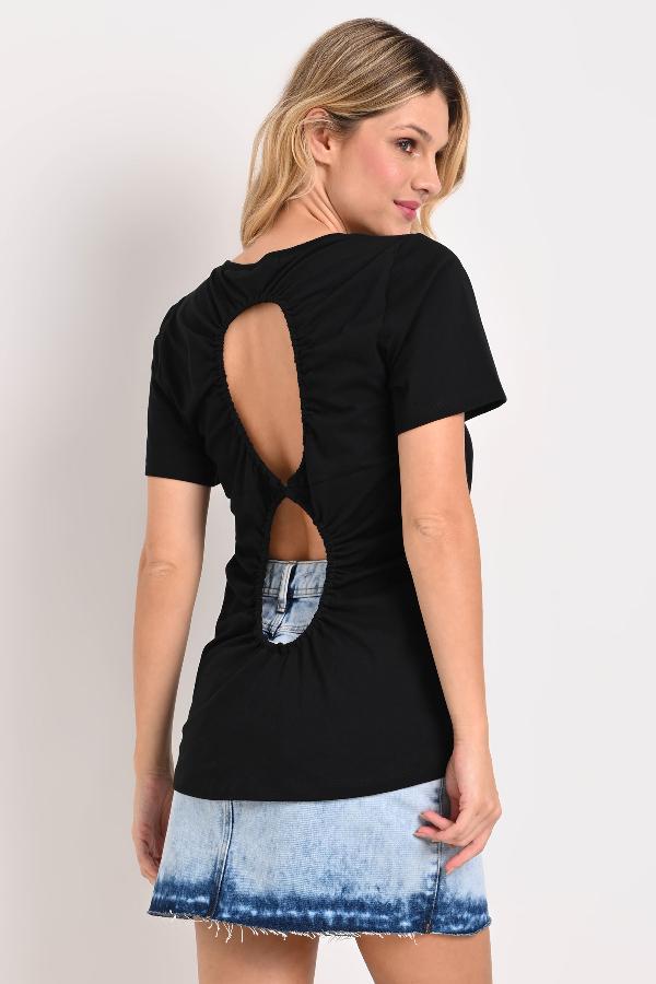 T-SHIRT ABERTURA EN ESPALDA