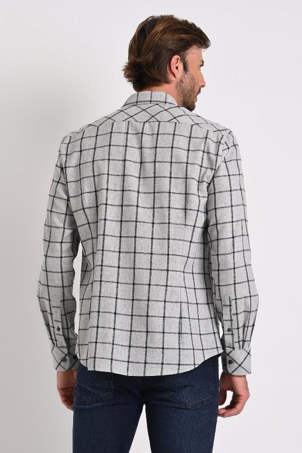 CAMISA MASCULINA CASUAL AJEDREZ
