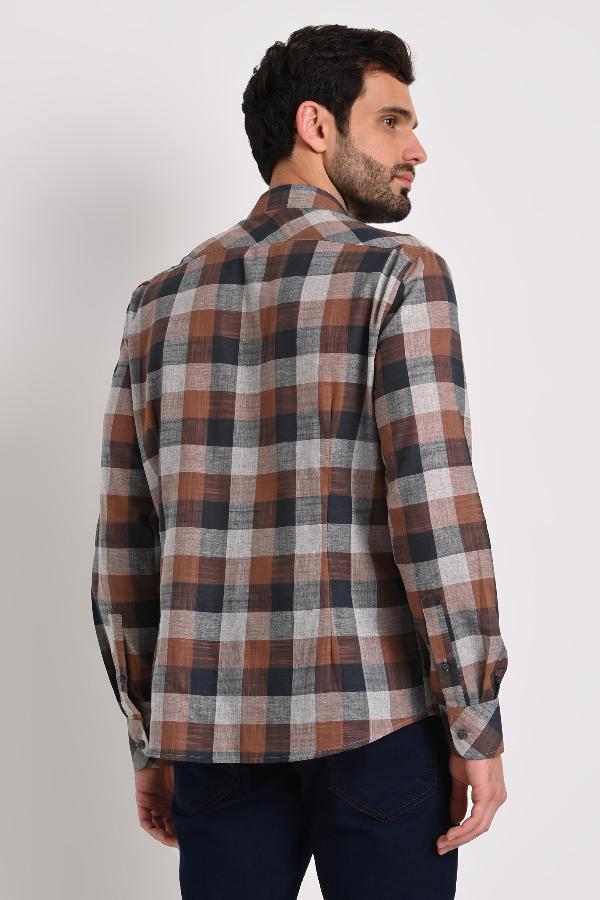 CAMISA MASCULINA CASUAL AJEDREZ